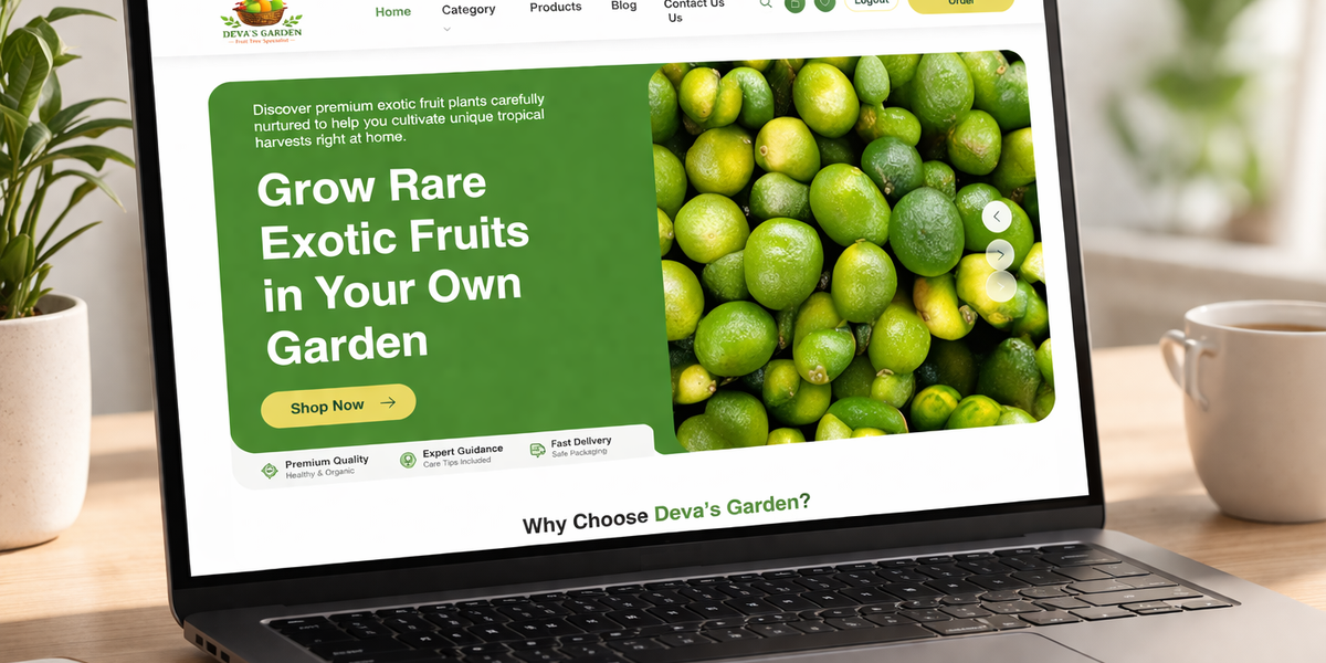 DevasGarden.com — Exotic Plant E-Commerce Platform