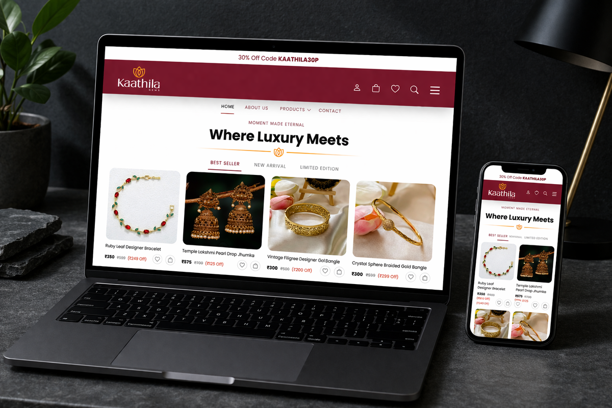 Case Study: Kaathila — Anti-Tarnish Jewelry E-Commerce Platform