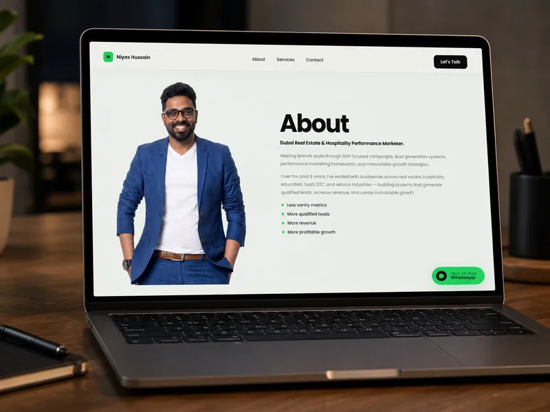 Niyas Hussain — Personal Branding & Course Landing Platform