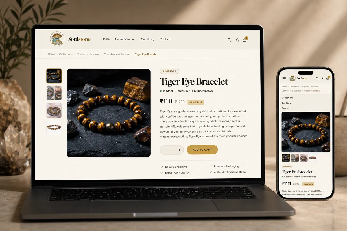 Soul Stone by Sana — Gemstones & Crystals E-Commerce Platform